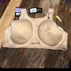 Bali Full Figure Bra, No Slip Straps Size 38DD, Cool Comfort Fabric
